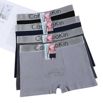 High Quality Boxer Underwear Male Cotton Solid Plus Size Boxer Briefs