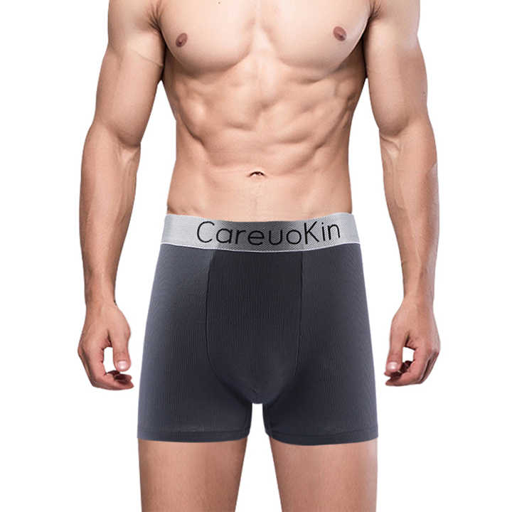 High Quality Boxer Underwear Male Cotton Solid Plus Size Boxer Briefs
